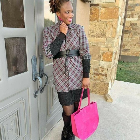 EUC CAbi Highland Top Flannel Shacket #3946 - Picture 6 of 8